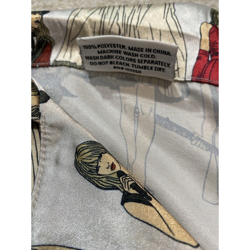 Taylor Swift Pajama Shirt Size M Multicolored AOP Red Taylor's Version Eras - Picture 9 of 15
